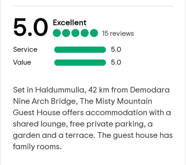 The Misty Mountain Guest House Haldummulla Exterior foto